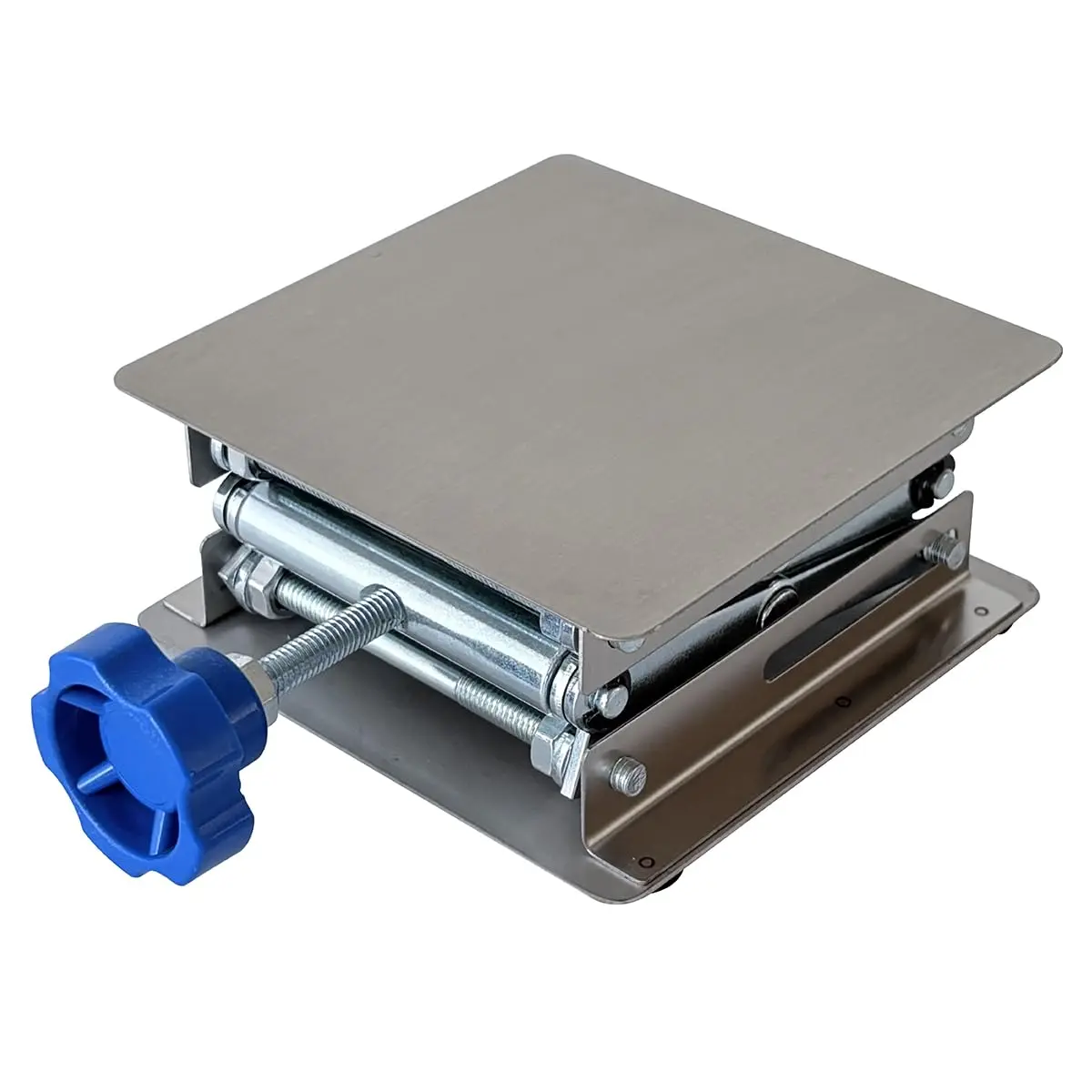 AHBLQD Stainless Steel Lab Jack Stand Table Lift 100mm x 100mm (4" x 4") | Precision Height Adjustment for Experiments - view 8