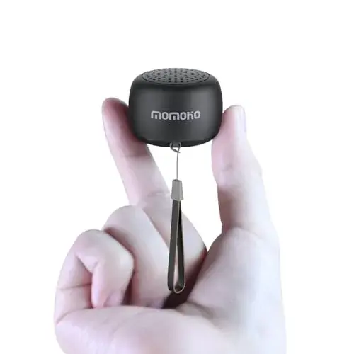 MOMOHO Mini Bluetooth Speaker - Tiny Portable Wireless Speaker with Mic & TWS Pairing (Green) - main product image