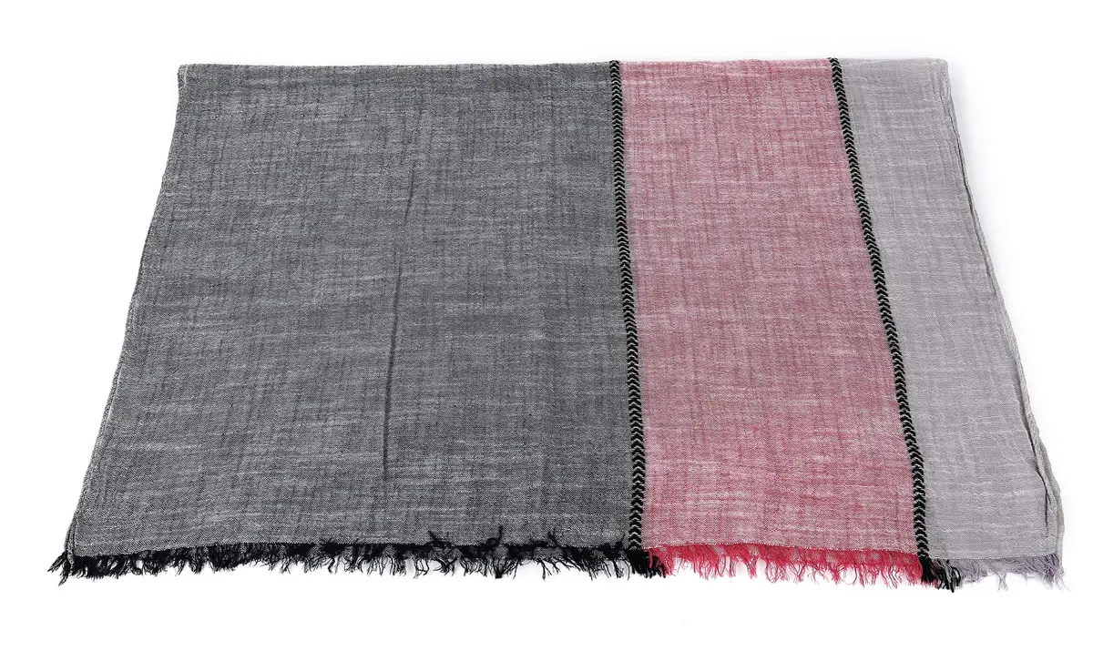GERINLY Color Block Summer Scarf for Men Long Neck Wraps Flax Shawl 80CMx190CM | Urbanstyle Gift - view 6