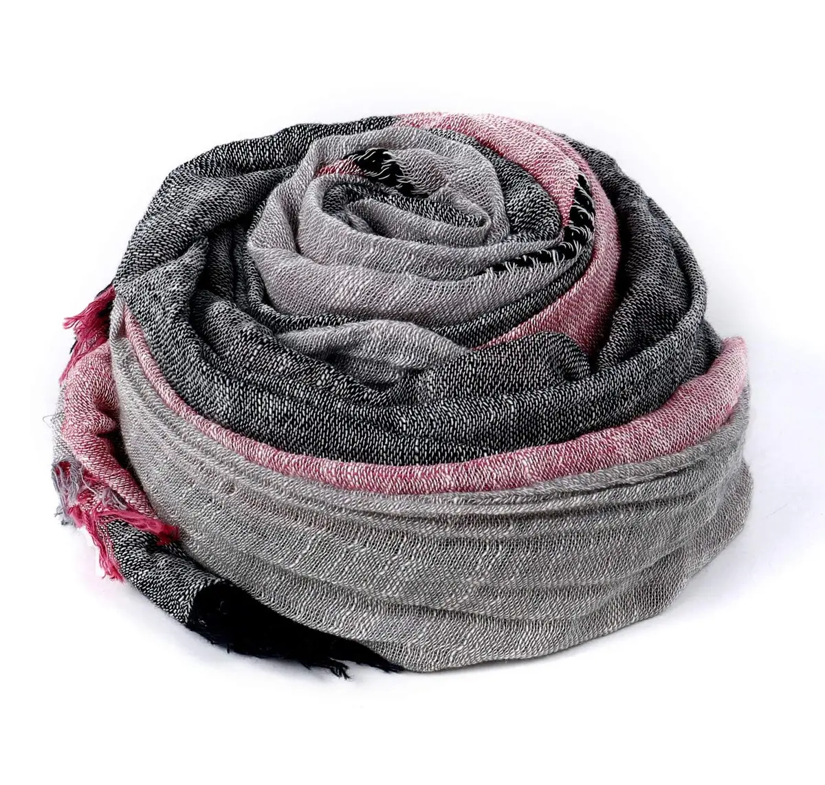 GERINLY Color Block Summer Scarf for Men Long Neck Wraps Flax Shawl 80CMx190CM | Urbanstyle Gift - view 8