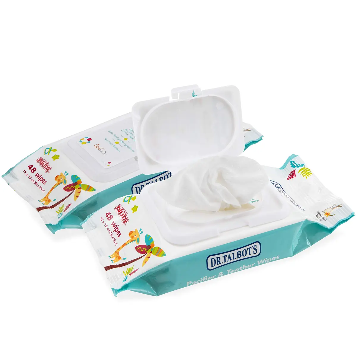 Dr. Talbot's Pacifier and Teether Wipes 96 Count | All Natural, Alcohol-Free, Food-Grade Cleaning Wipes - view 2