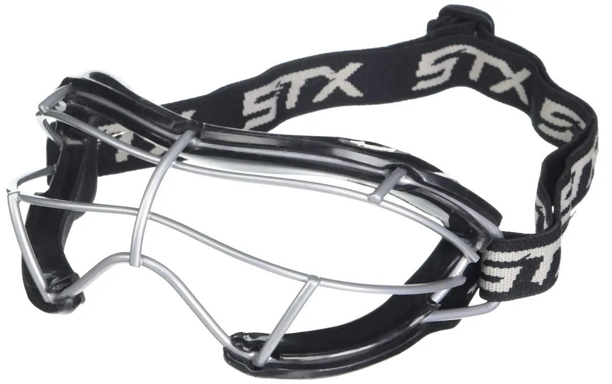 STX 4Sight+ S Adult Lacrosse Goggles - Black | SEI Certified ASTM F3077-177 - main product image