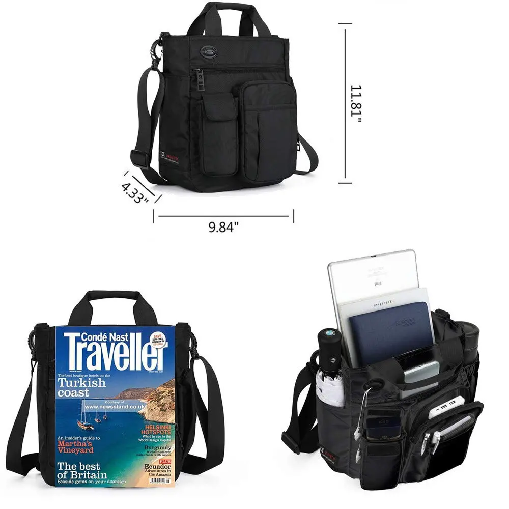 AlwaySky Crossbody Messenger Bag 30cm (11.8in) | Business Sport Travel Multifunctional Shoulder Bag - view 5