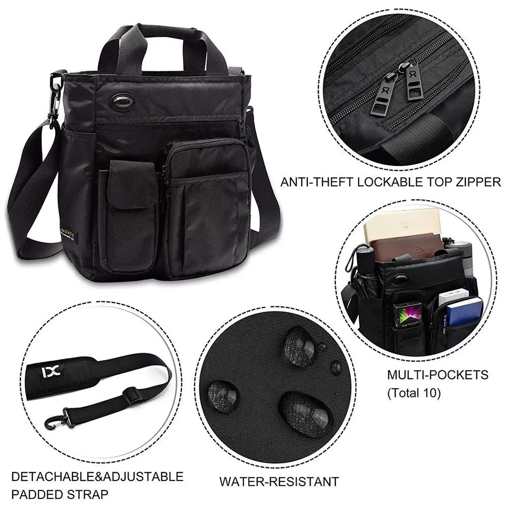 AlwaySky Crossbody Messenger Bag 30cm (11.8in) | Business Sport Travel Multifunctional Shoulder Bag - view 6