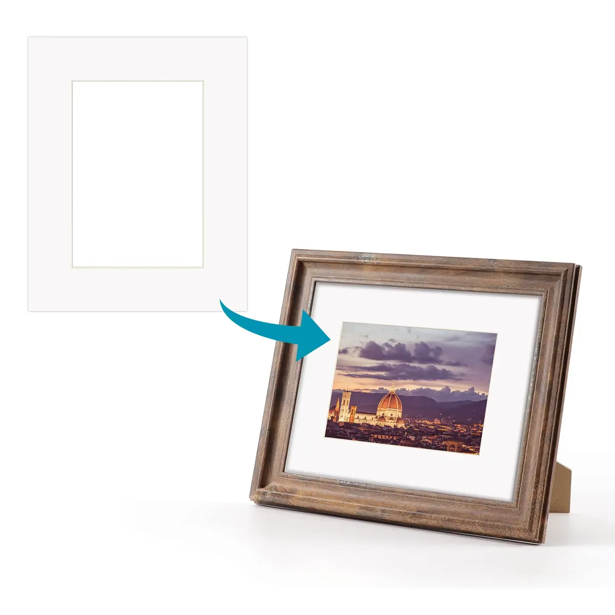 ZBEIVAN 8x10 White Picture Mats with Core Bevel Cut Frame Mattes for 5x7 Pictures Pack of 12 | Perfect for Framing 5x7 Photos - view 5