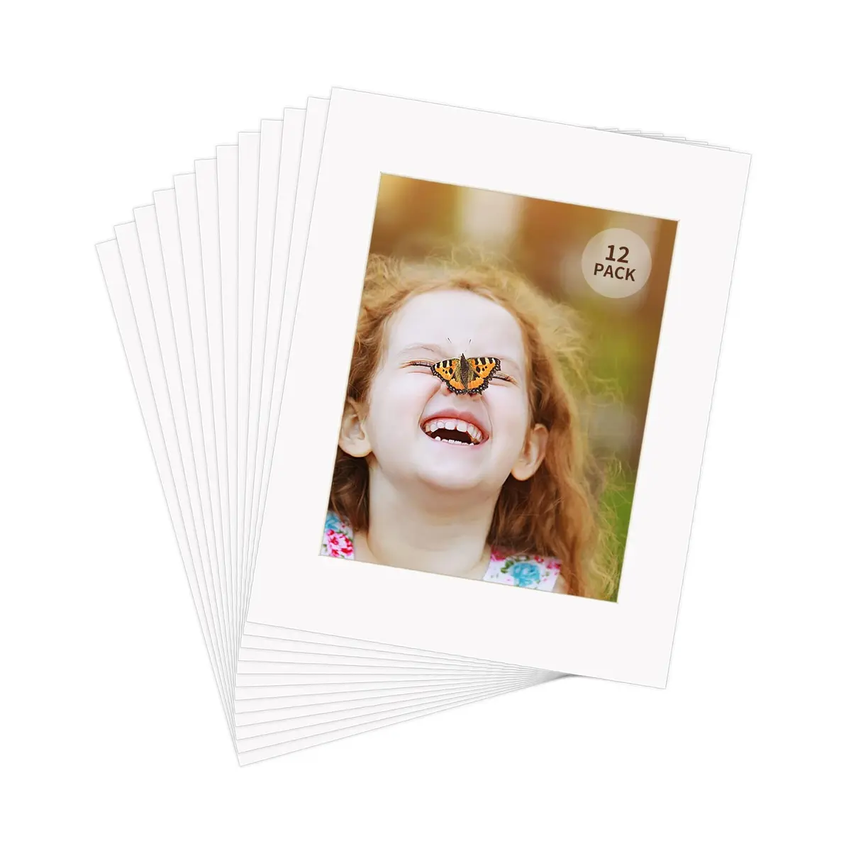 ZBEIVAN 11x14 White Picture Mats with Core Bevel Cut for 8x10 Photos | Pack of 12 - view 3