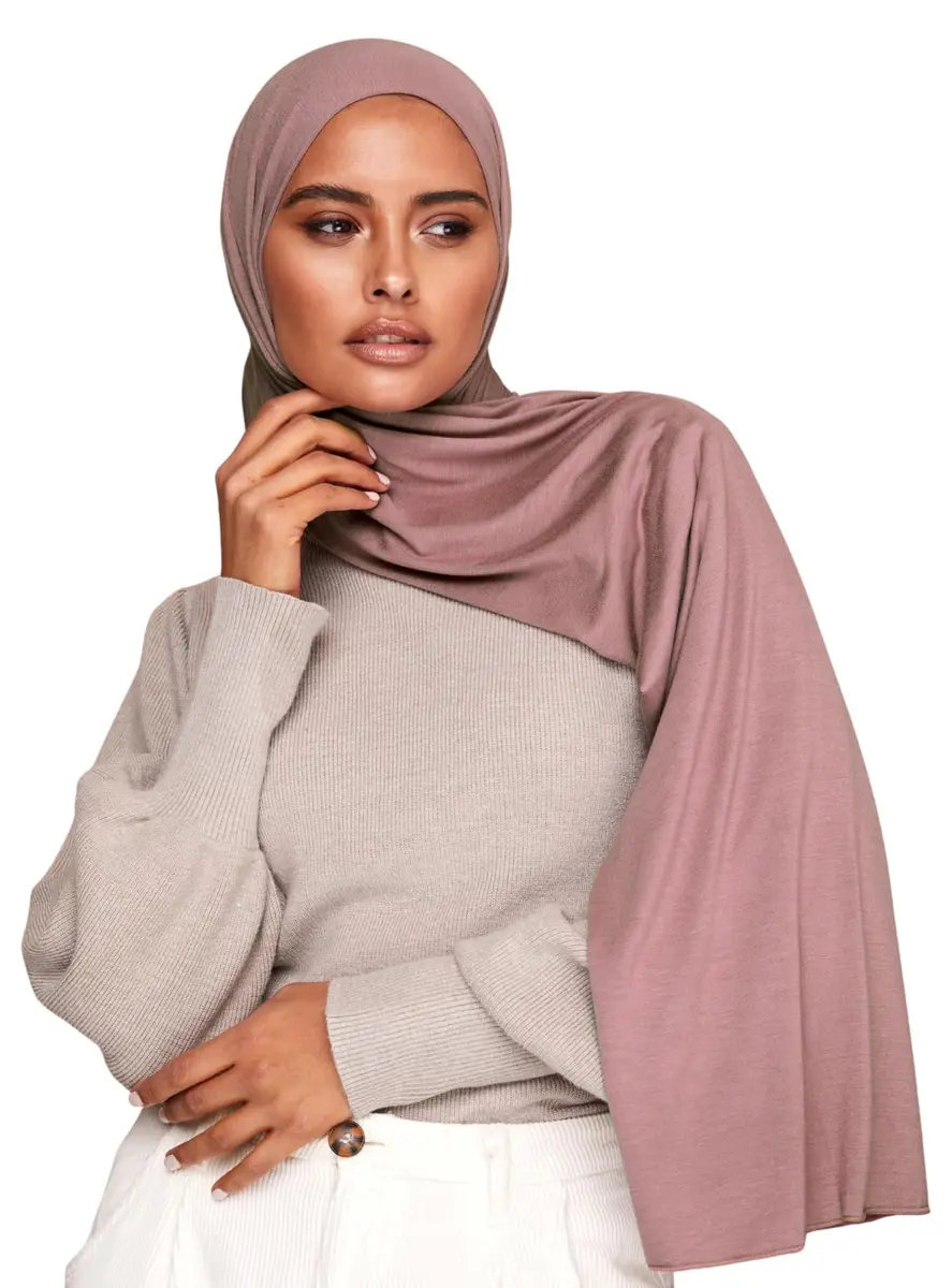 VOILE CHIC Premium Jersey Hijab Scarf for Women - Islamic Head Wrap Sphinx | 95% Viscose, 5% Lycra, 27in x 67in - main product image