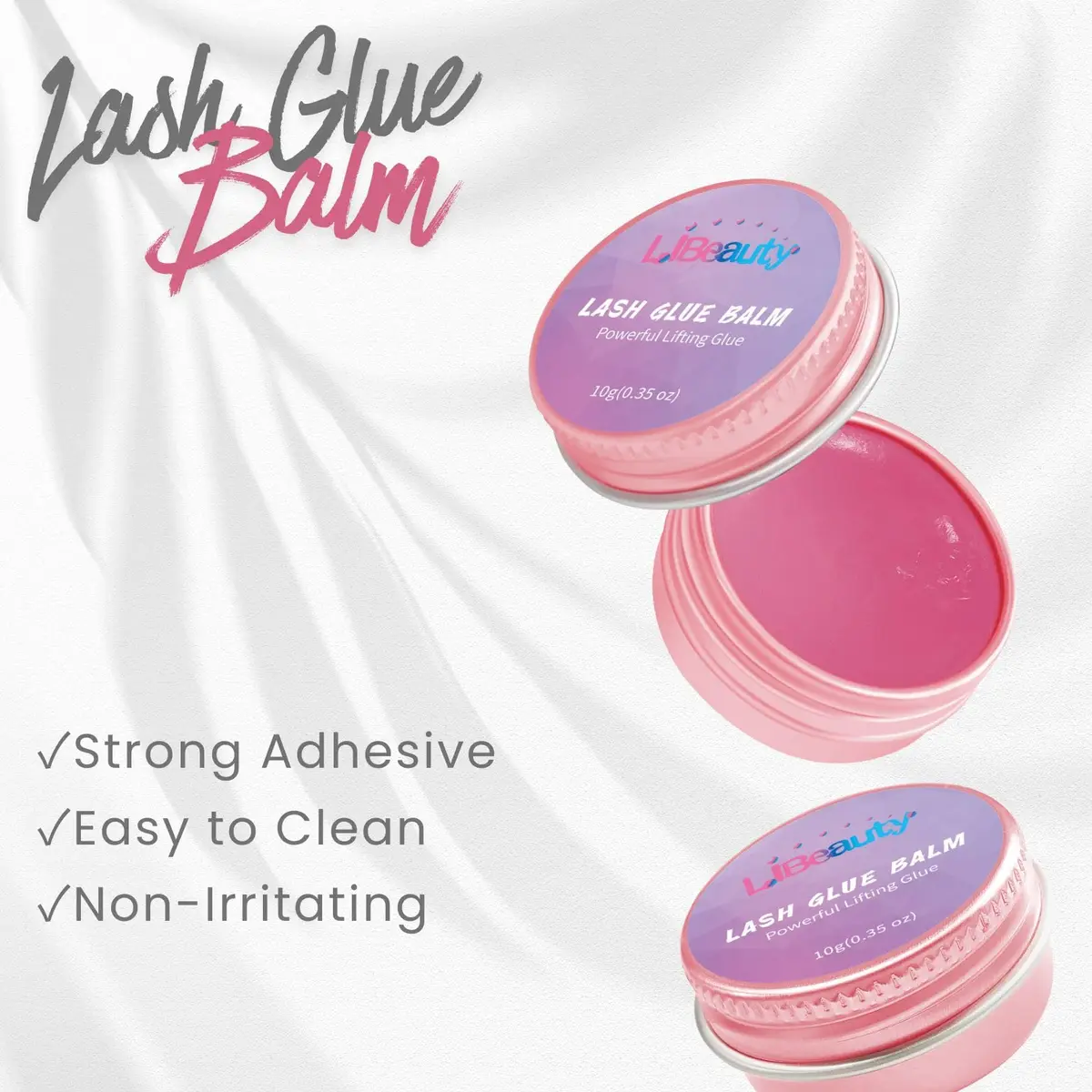 Libeauty Lash Lift Glue Balm 10g (0.35 oz) | Rose Red, Easy Adjustment for Lash Perms - view 4