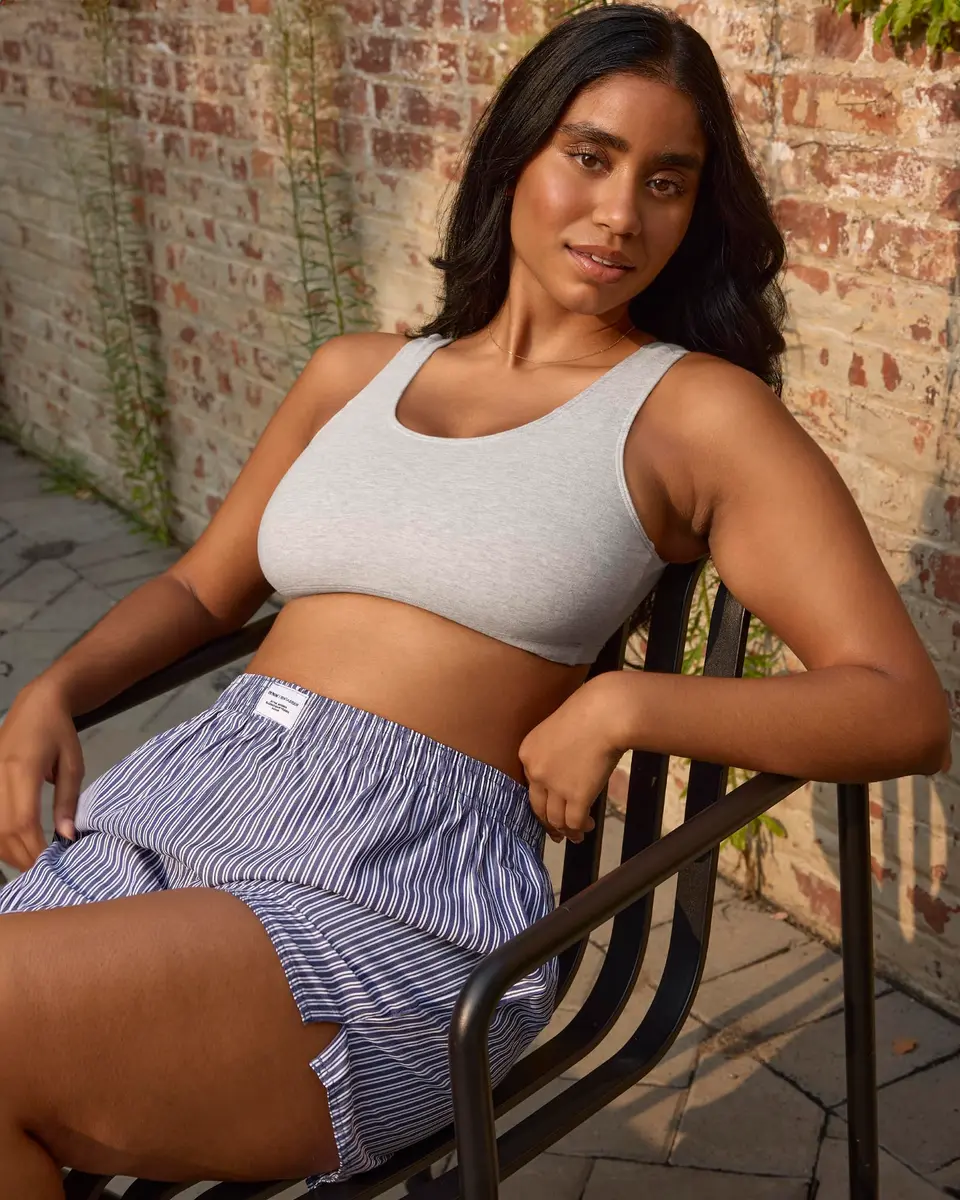 Fruit of the Loom Womens Built Up Tank Style Sports Bra, Mint Chip/White/Grey Heather, 44 US | Cotton Comfort for Low-Impact Activities - view 2