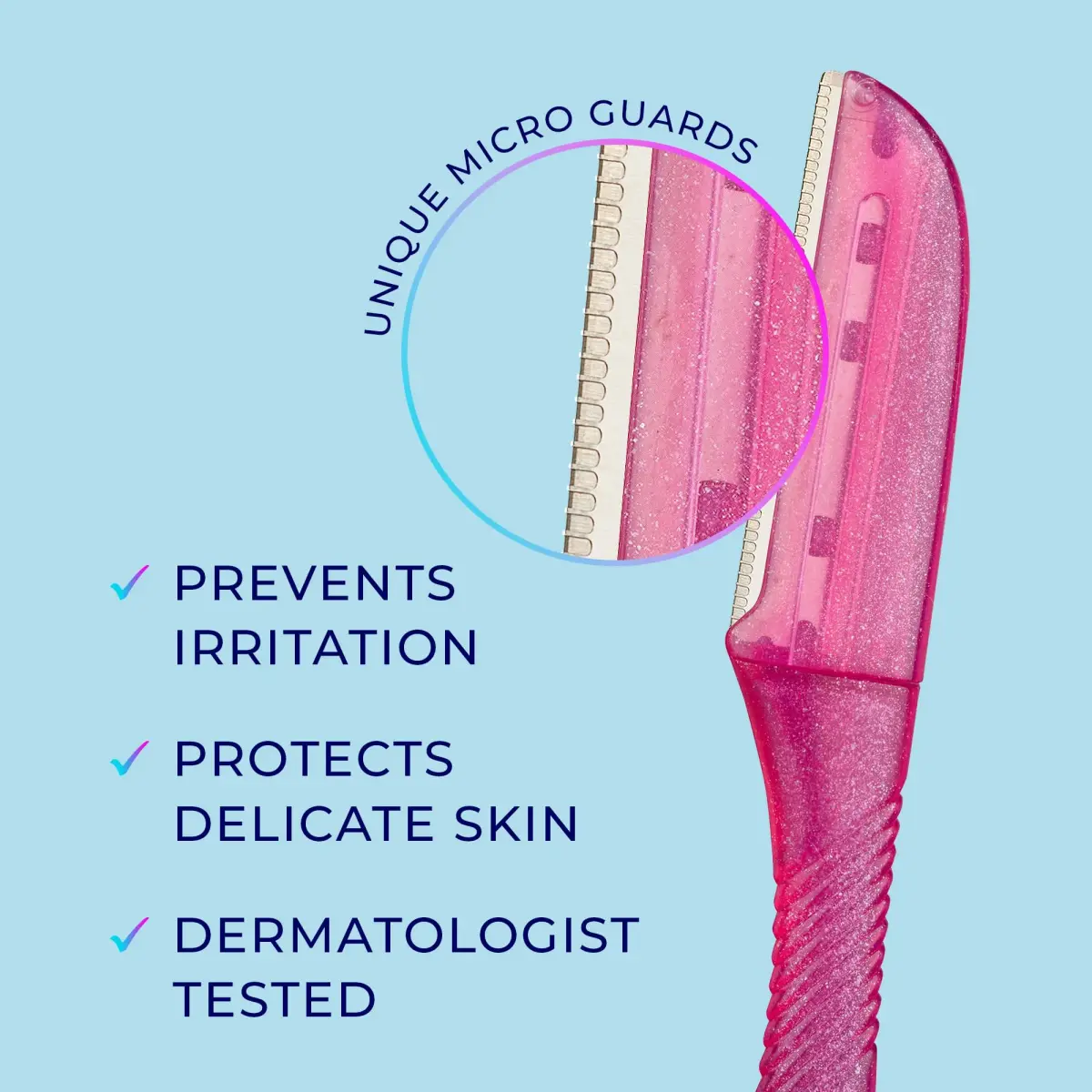 Schick Hydro Silk Touch-Up Dermaplane Razor for Women Face, 9 ct | Multi-purpose Beauty Tool for Eyebrows, Peach Fuzz & Exfoliation - view 6