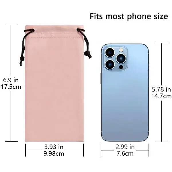 TRIUMPH VISION Soft Eyeglass Case 17.5 cm (6.9 inch) | Premium Microfiber Pouch for Glasses & Phones - view 6