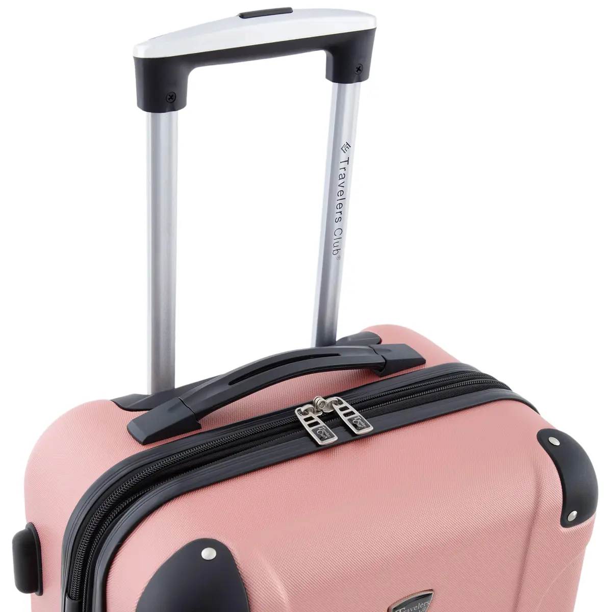 Travelers Club Chicago Hardside Expandable Spinner Luggage, Rose Gold, 22" Carry-On - view 7