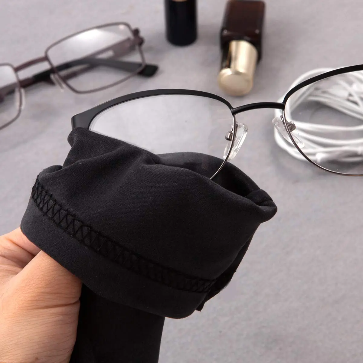 TRIUMPH VISION Glasses Case Soft Eyeglass Case Sunglass Pouch Cloth 3 Pack | Thick Microfiber, Dust & Scratch Protection - view 5