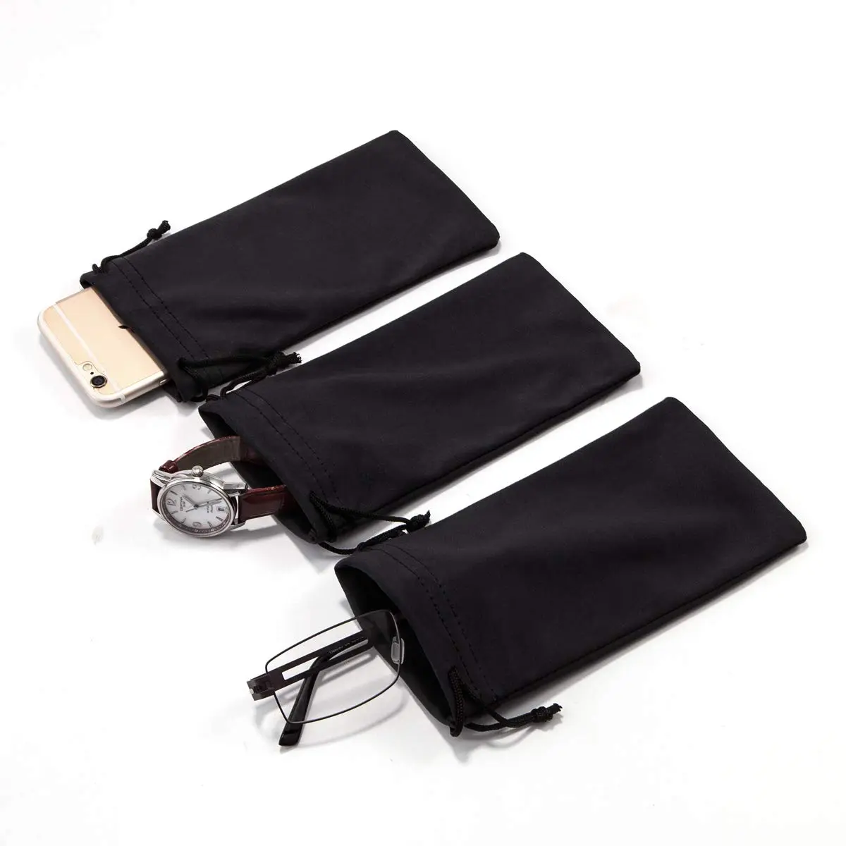 TRIUMPH VISION Glasses Case Soft Eyeglass Case Sunglass Pouch Cloth 3 Pack | Thick Microfiber, Dust & Scratch Protection - view 8