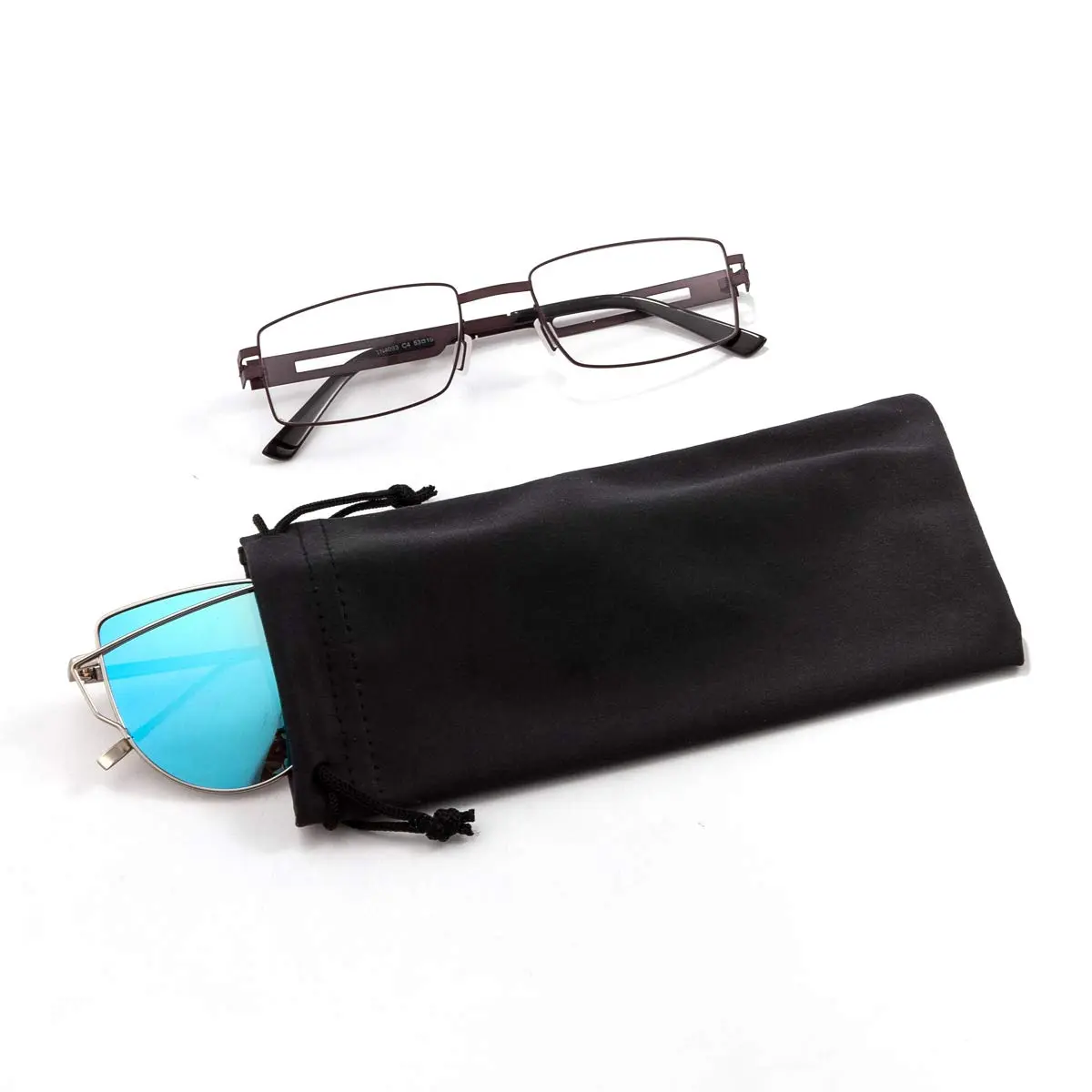 TRIUMPH VISION Glasses Case Soft Eyeglass Case Sunglass Pouch Cloth 3 Pack | Thick Microfiber, Dust & Scratch Protection - view 4
