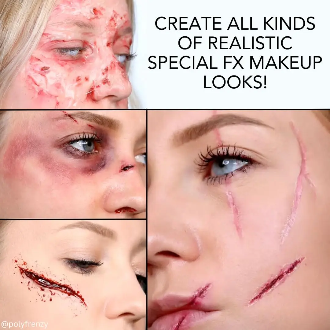 Mehron Makeup Special FX Kit with Practice Head | All-Inclusive SFX Makeup Set for Creators - view 5