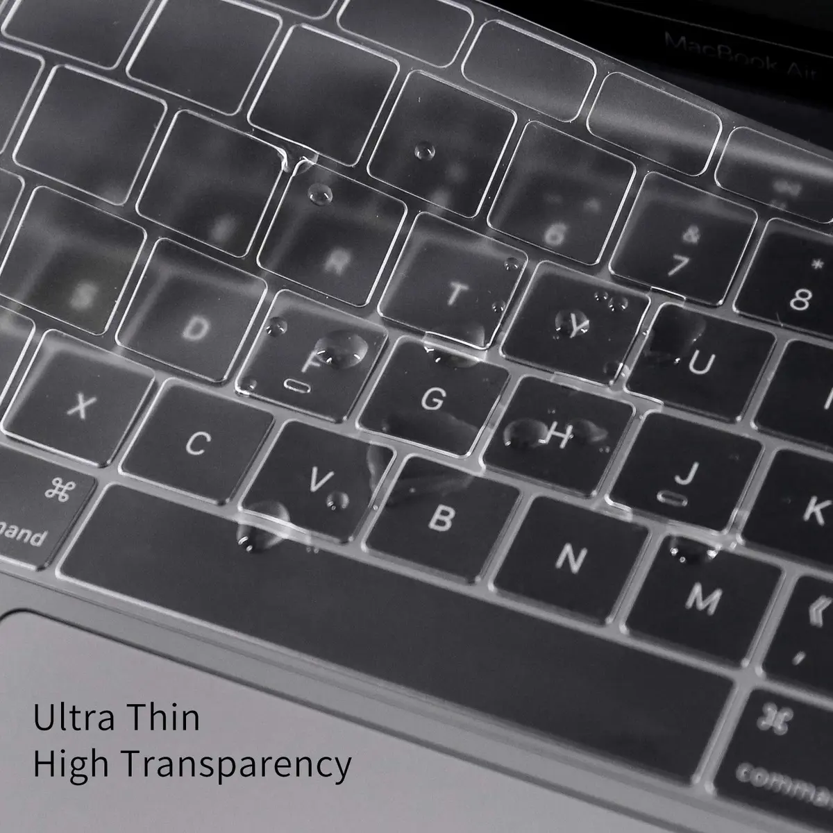 CaseBuy Premium Ultra Thin Keyboard Cover for MacBook Air 13 Inch A1932 (2019-2018) | Clear TPU Skin - view 5