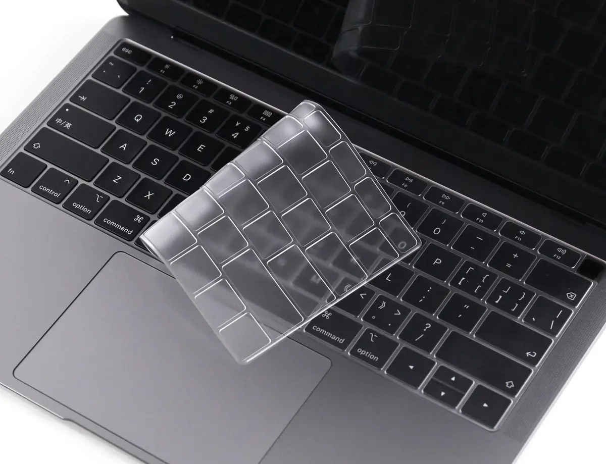 CaseBuy Premium Ultra Thin Keyboard Cover for MacBook Air 13 Inch A1932 (2019-2018) | Clear TPU Skin - main product image