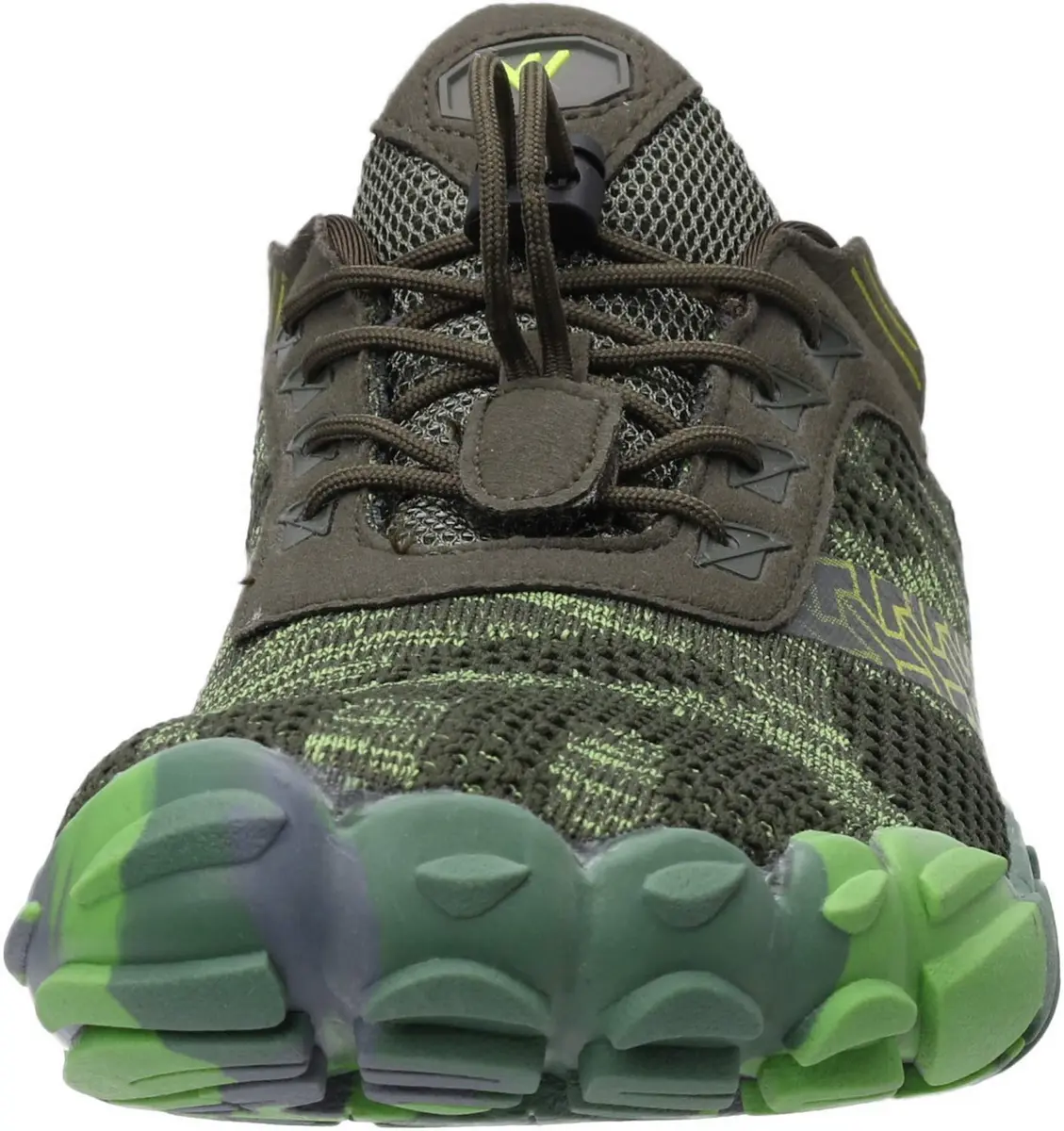 WHITIN Men's Wide Toe Box Trail Running Minimalist Shoes, Green, 9 | Zero Drop, Vegan, Natural Comfort - view 2