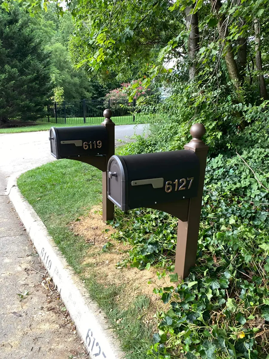 HopeWan Mailbox Numbers for Outside, Door Number Stickers, Bronze, 2.75" High | 3D Raised Style, Pack of 10 - view 5