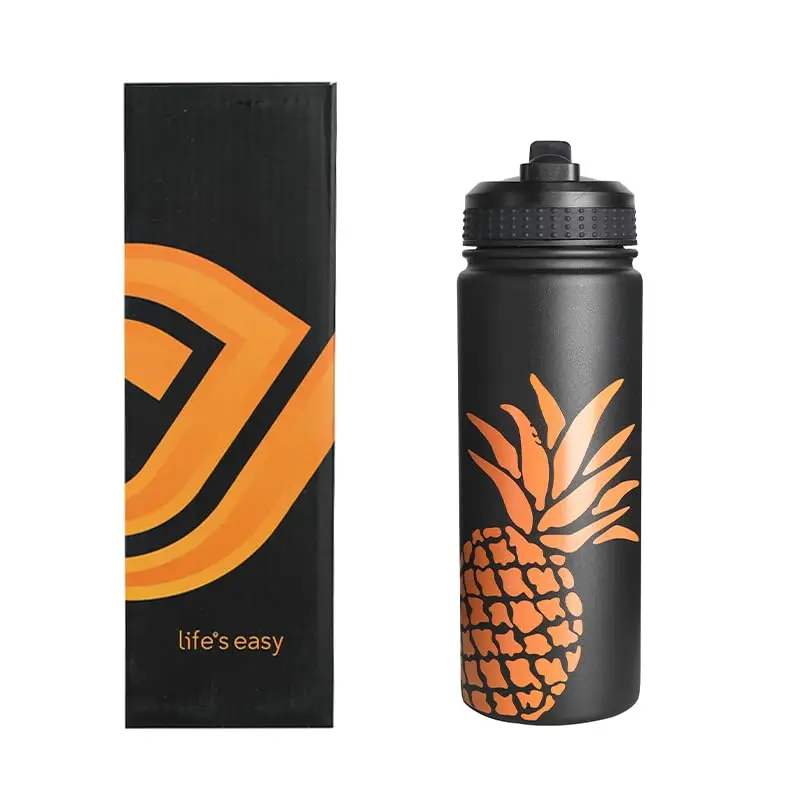 Life's Easy Stainless Steel Insulated Water Bottle 18 oz | Hot & Cold Drinks, Slip-Free Grip - view 2