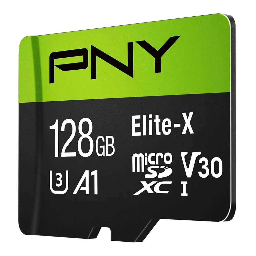 PNY 128GB Elite-X microSDXC Flash Memory Card | U3 V30 A1 Class 10 for 4K HD & App Performance - main product image