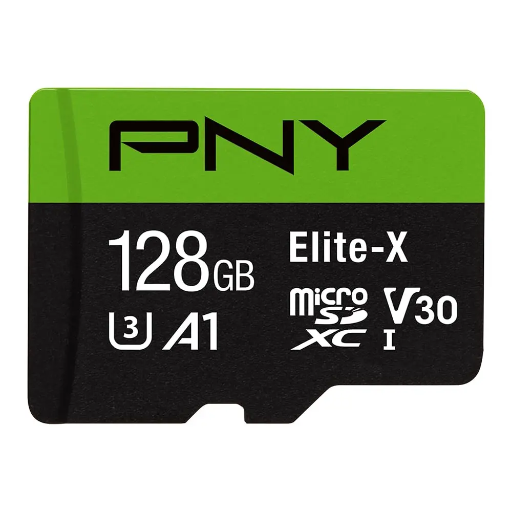 PNY 128GB Elite-X microSDXC Flash Memory Card | U3 V30 A1 Class 10 for 4K HD & App Performance - view 2