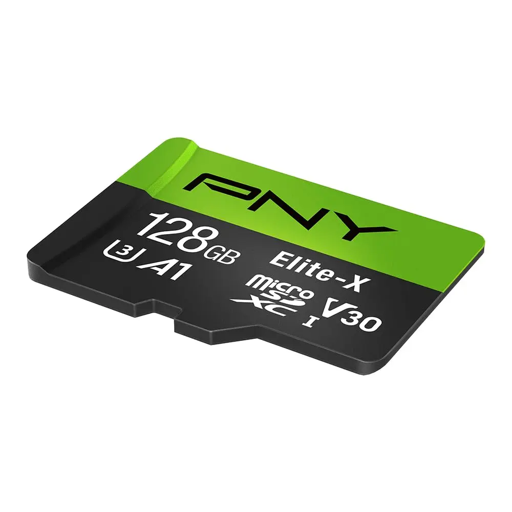 PNY 128GB Elite-X microSDXC Flash Memory Card | U3 V30 A1 Class 10 for 4K HD & App Performance - view 3