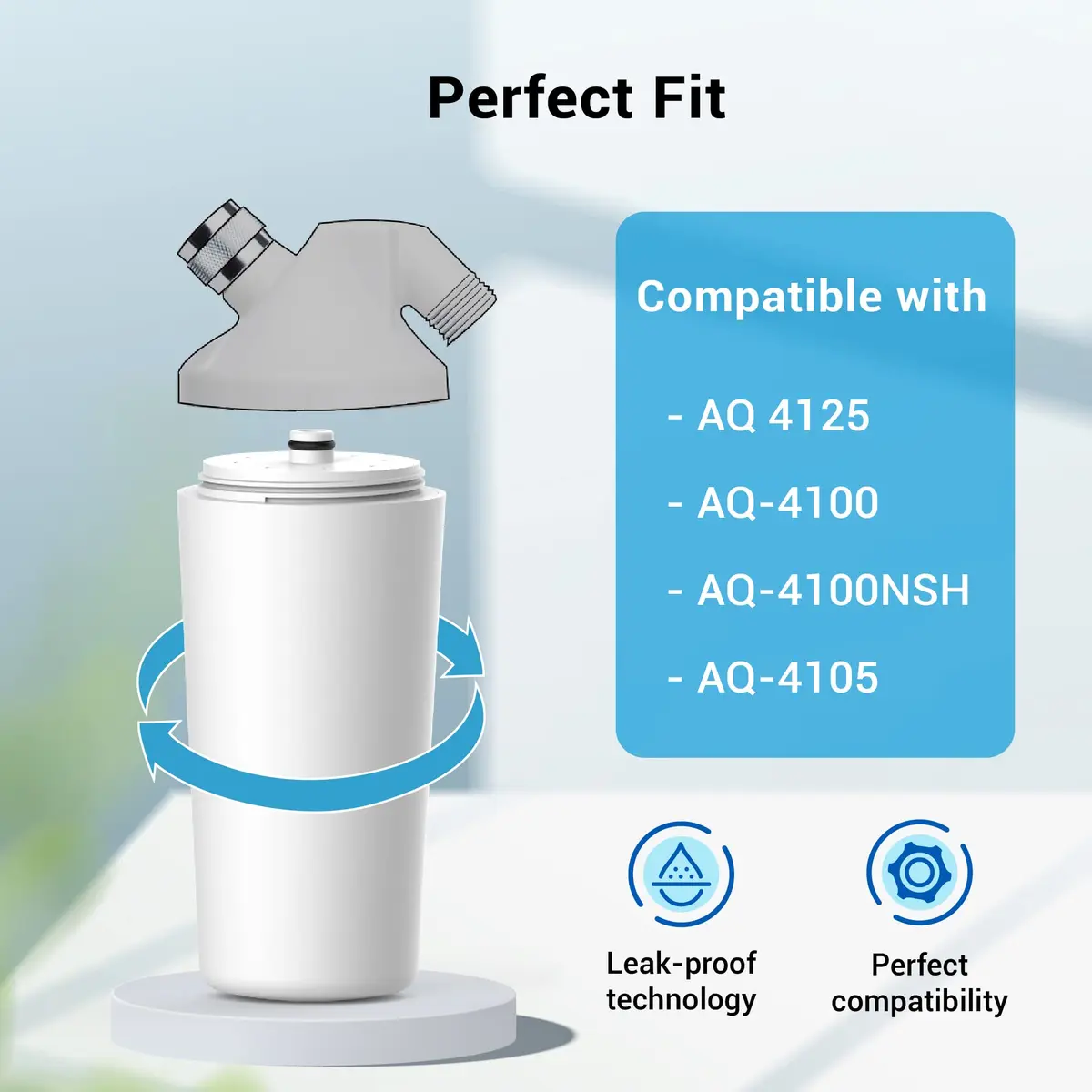 AQUA CREST 4125 Shower Filter Replacement | 6-Month Long-Lasting Filtration for Safe Water - view 6