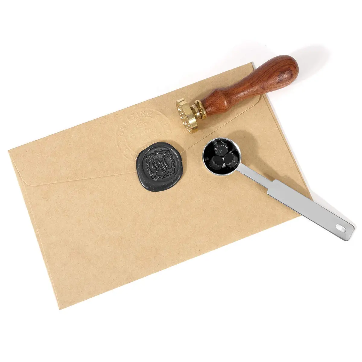 Yoption Sealing Wax Beads Kit 300 pcs Black | Elegant DIY Wax Seal Supplies for Invitations & Crafts - view 6