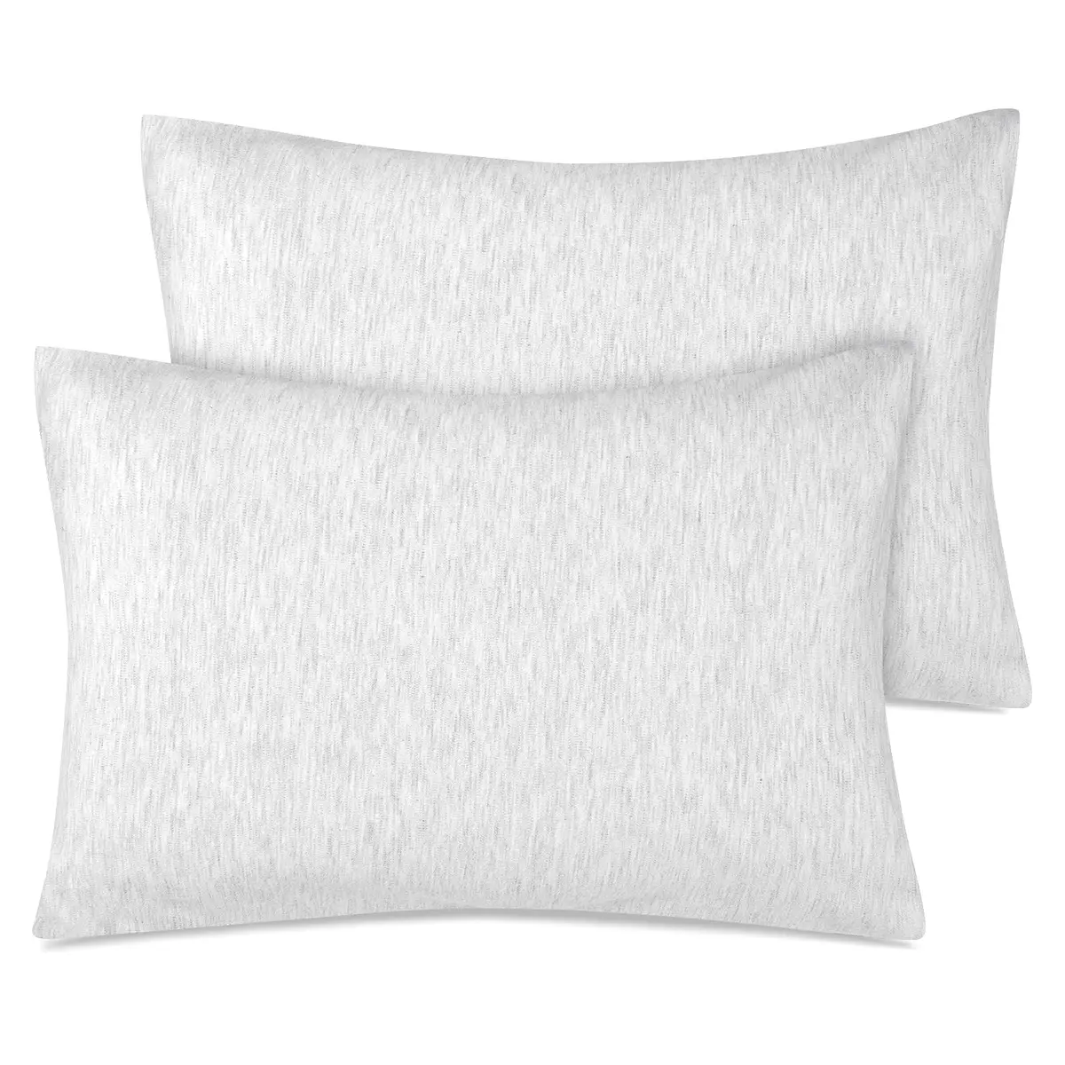 Zenssia Organic Cotton Toddler Pillow Case 13x18 Inches, 2 Pack, Gray | Soft & Breathable, Envelope Closure, Travel Size, Machine Washable, Perfect for Baby & Toddler - main product image