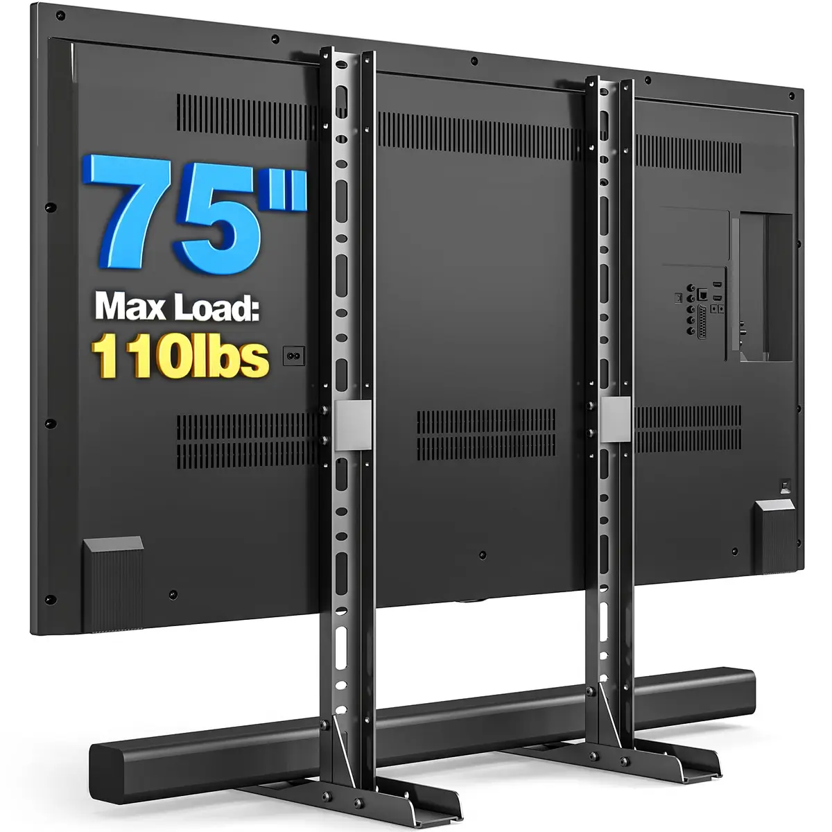 Rfiver Universal TV Stand Mount for 20-75 inch Flat Curved TVs | Supports 110 lbs & VESA 800x600mm - main product image