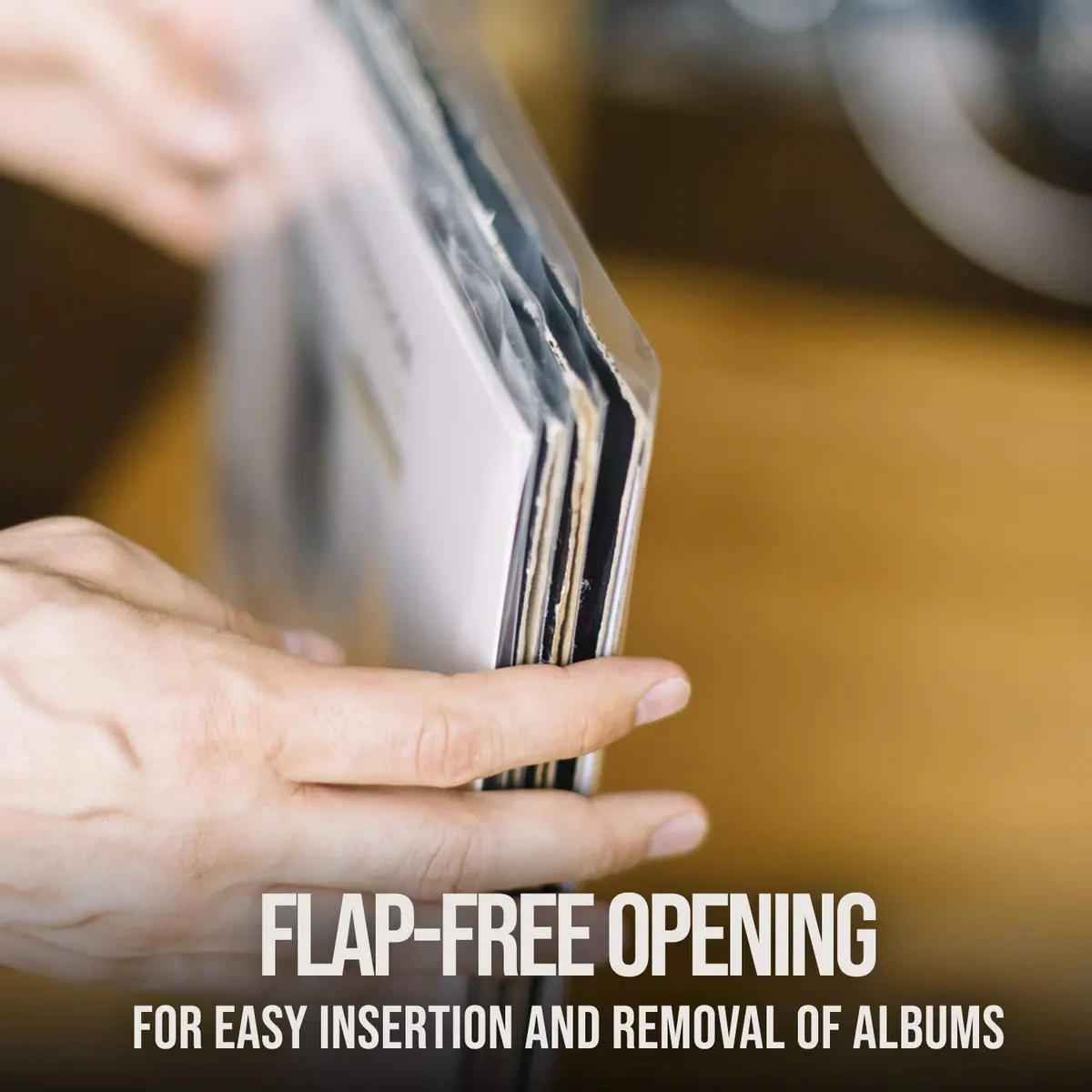 Vinyl Fever Record Sleeves [125 Pack] - Durable 3 Mil Polypropylene Album Covers for 12 Inch LPs - view 4