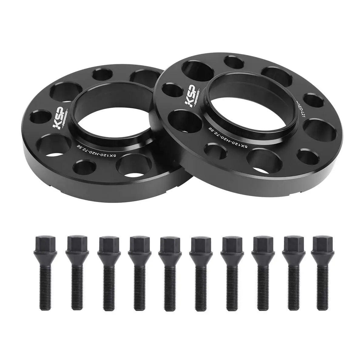 KSP Hubcentric Wheel Spacers 5x120mm 20mm | Forged Aluminum for E82, E88, E36, E30, E90, E91, E92, E93, E28, E34, E23, E32, W38, E31 | 2 Years Support - main product image