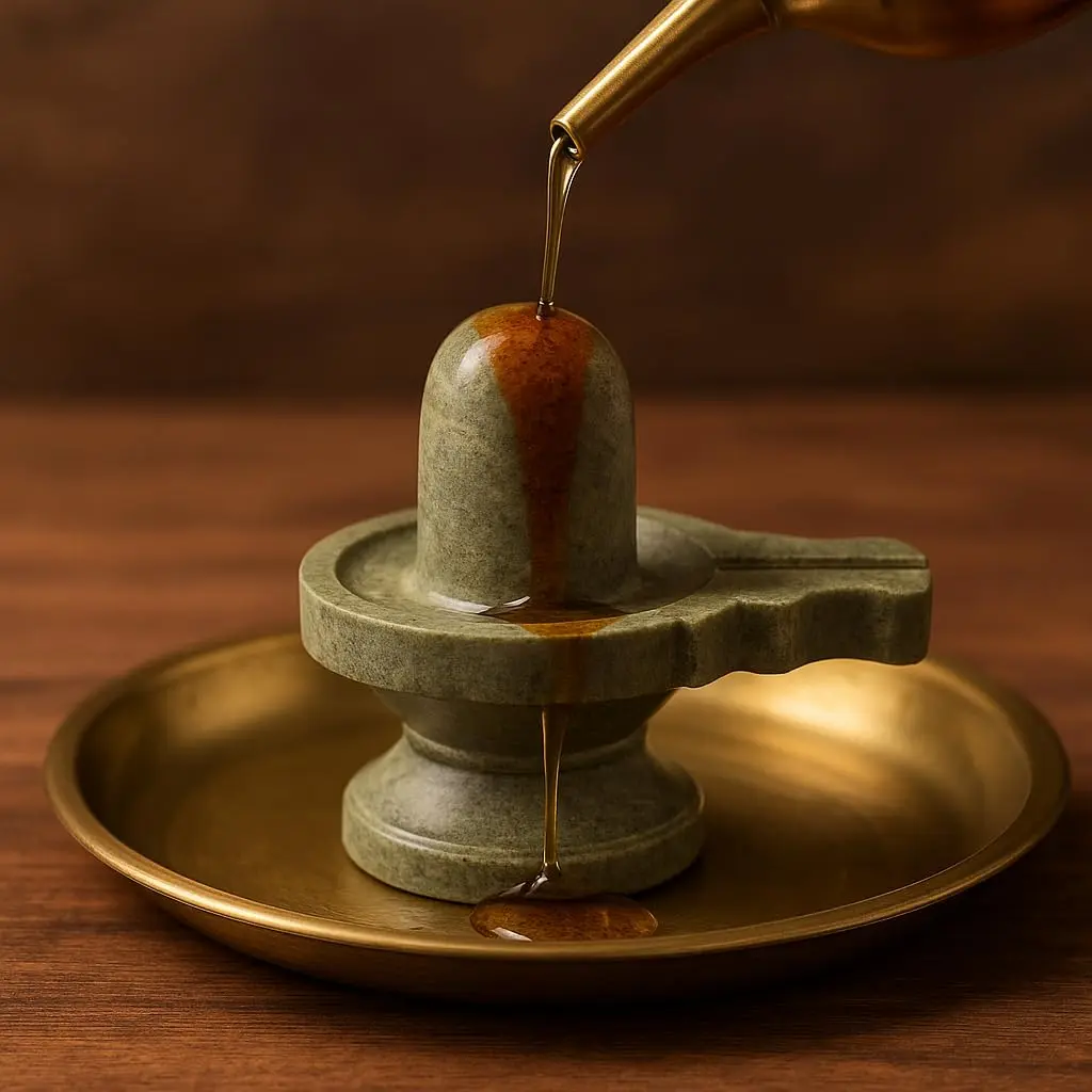 athizay Grey Stone Shivling Idol 6.5 cm (2.56 in) | Handmade in Banaras for Meditation & Puja - view 5