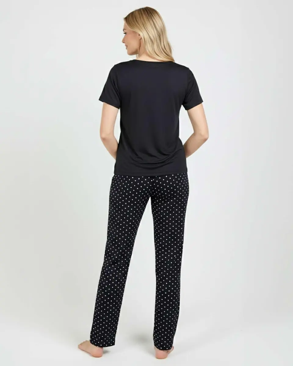 Real Essentials Women's Pajama Sets Short Sleeve Sleepwear 2 Pack | Silky Soft, Comfy & Breathable (en_US) - view 8