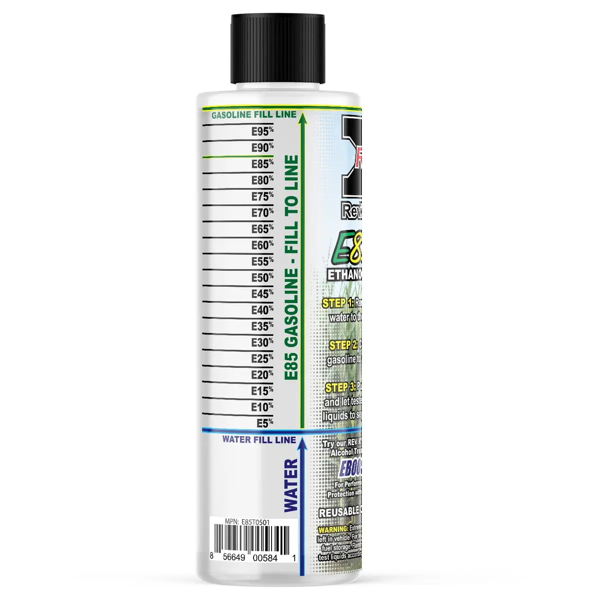REV-X E85 Testing Kit - Corn Field Edition - Reusable Ethanol Gasoline Test Kit | Ethanol Water Content Measurement - view 2