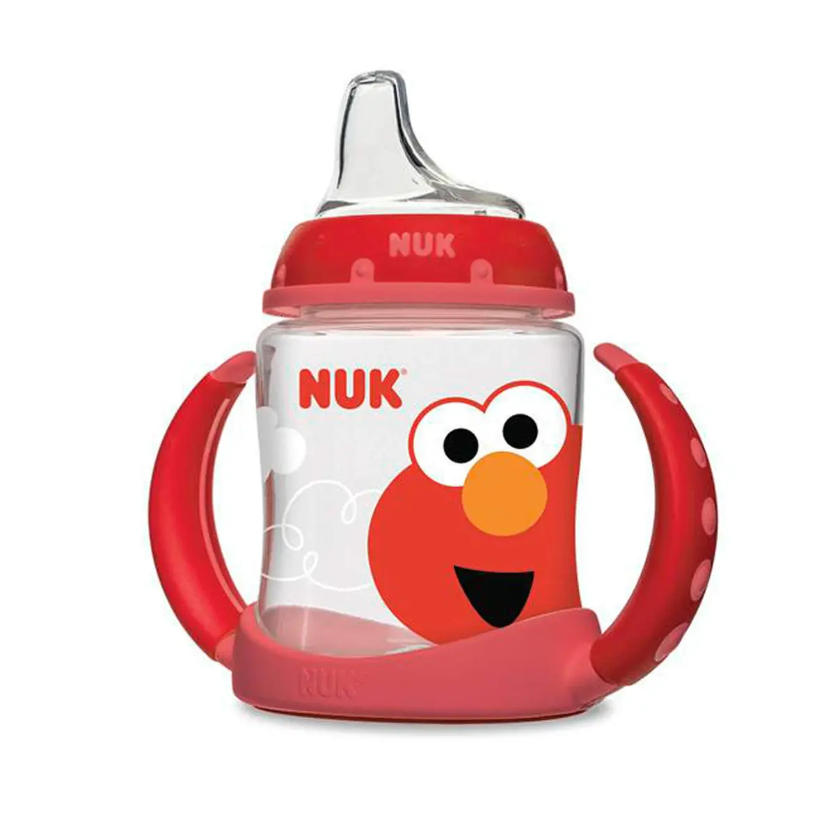 NUK Sesame Street Learner Cup Elmo 148ml (5 Ounce) | BPA-Free Spill-Proof Sippy Cup for Toddlers 6+ Months - main product image