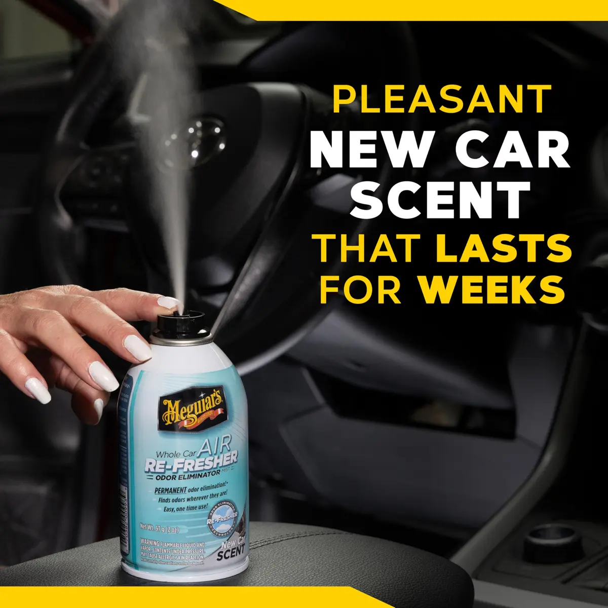 Meguiar’s Whole Car Air Refresher Odor Eliminator Mist 6 Fl Oz (177ml) | New Car Scent - view 7