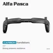 Alfa Pasca Carbon Fiber Road Bike Handlebars 31.8 x 420mm | UD Matte Aero Drop Bars - view 6