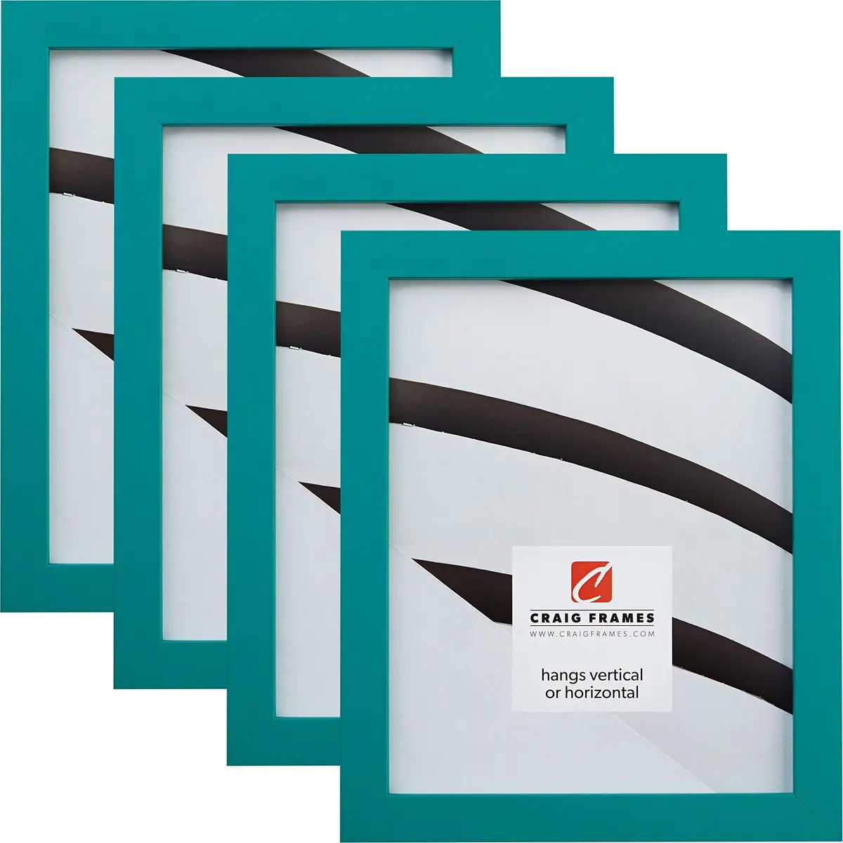Craig Frames 8.5x11 Set of 4 Blue Picture Frames | Modern Wall Decor for Art - main product image