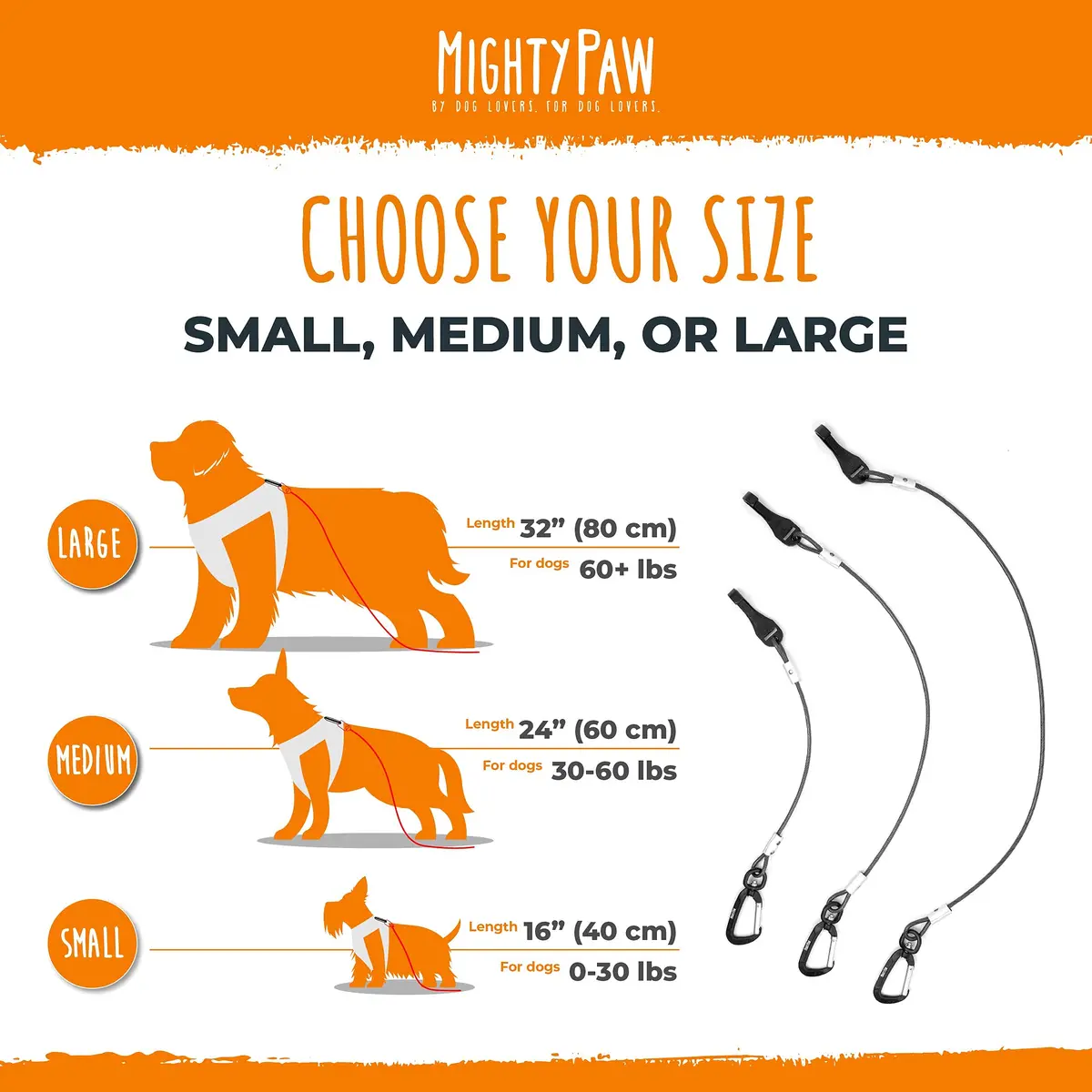 Mighty Paw Dog Seat Belt Vehicle - Chew-Proof 32" | Heavy-Duty Car Safety for Teething Puppies - view 9