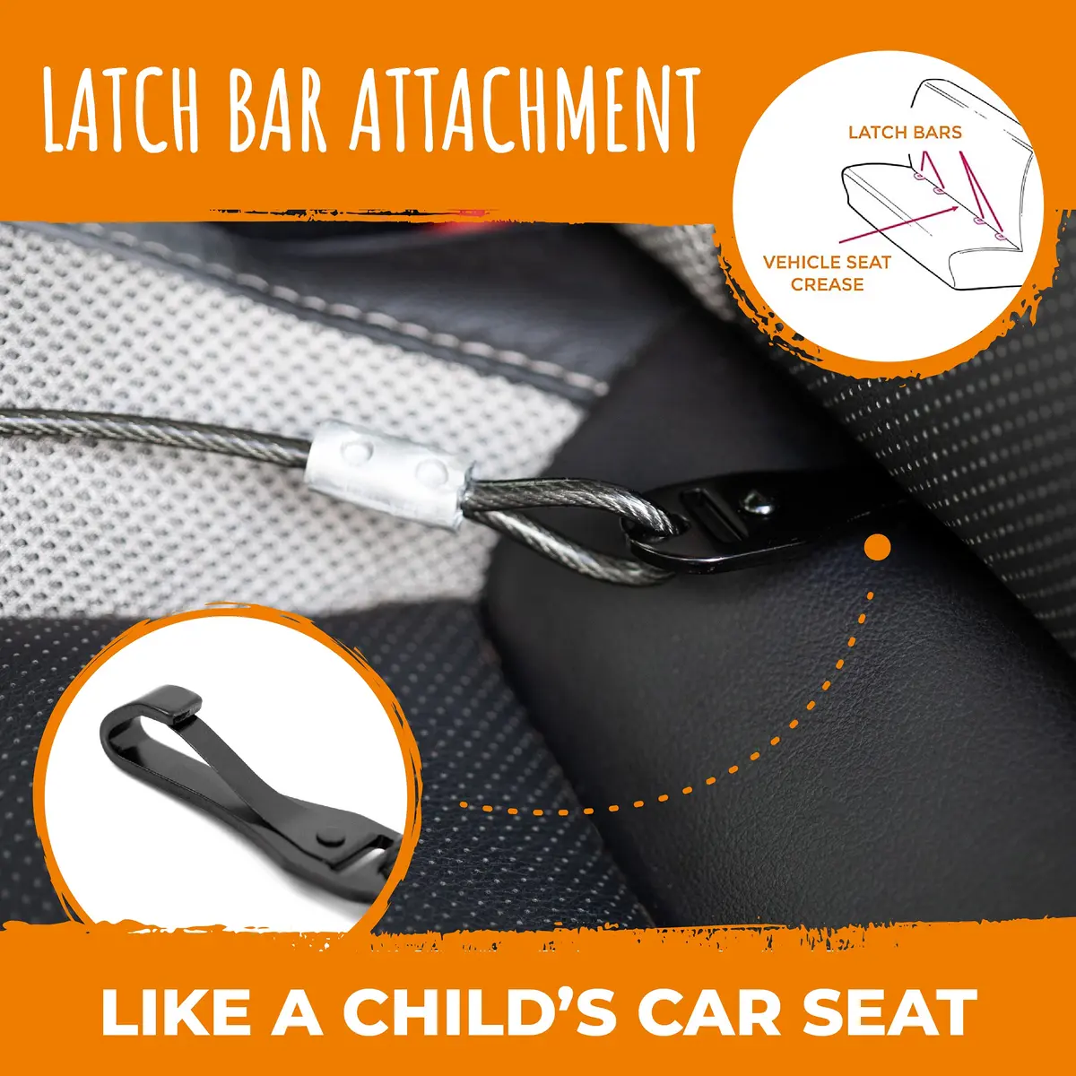 Mighty Paw Dog Seat Belt Vehicle - Chew-Proof 32" | Heavy-Duty Car Safety for Teething Puppies - view 4