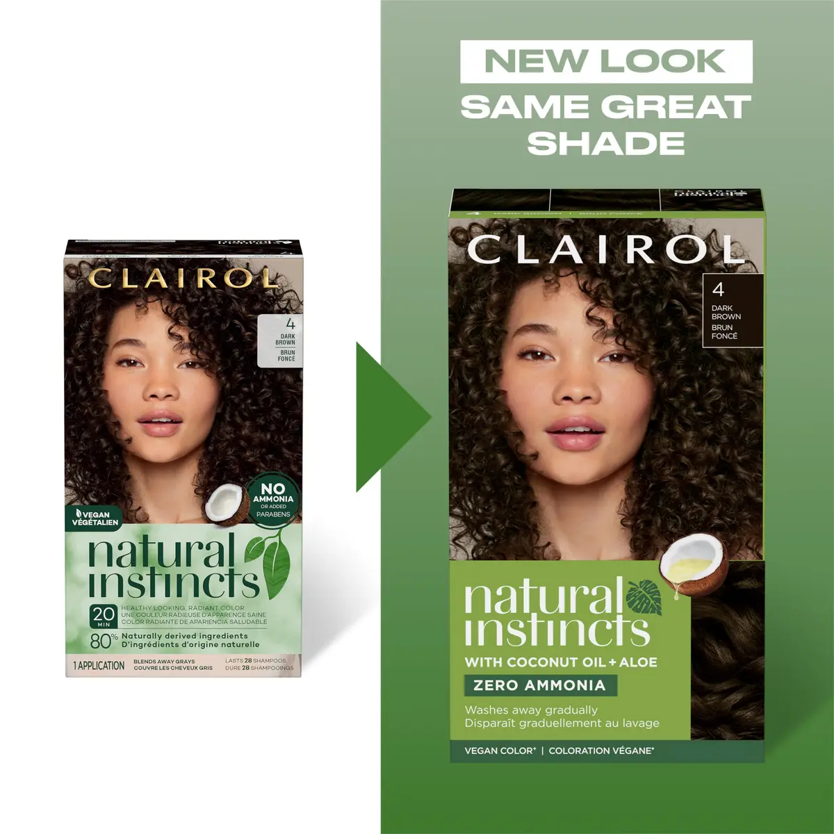 Clairol Natural Instincts Demi-Permanent Hair Dye 6W Light Warm Brown 177ml (5.85 Fl Oz) | Ammonia-Free Vegan Hair Color with Coconut Oil & Aloe Vera - view 2