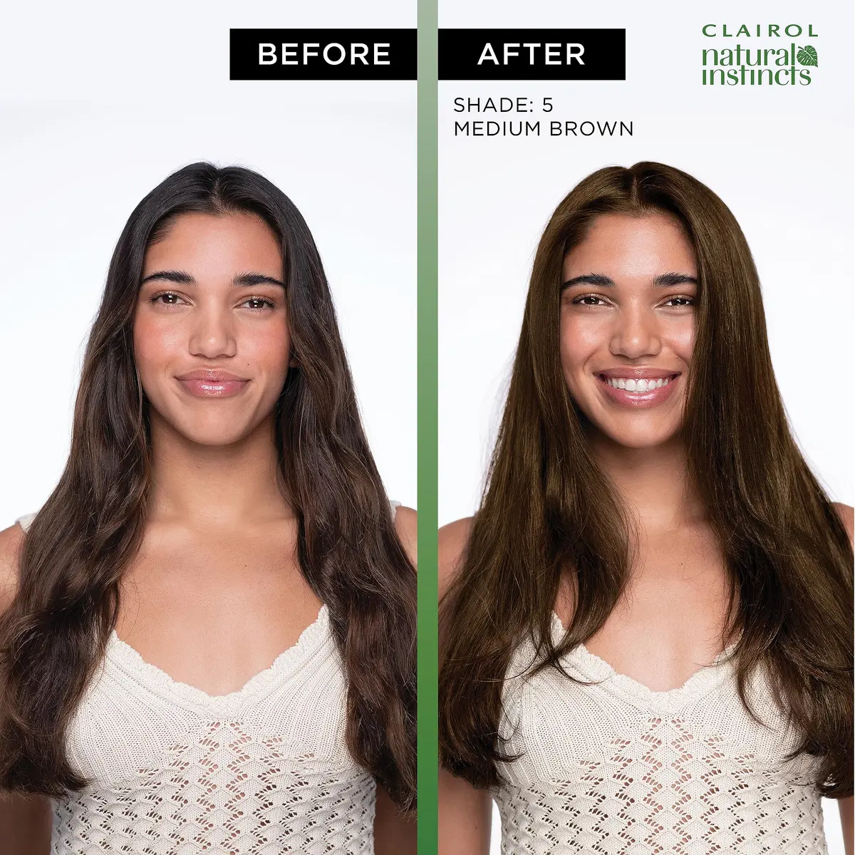 Clairol Natural Instincts Demi-Permanent Hair Dye 5G Medium Golden Brown 163ml (5.5 Fl Oz) | Gentle Ammonia-Free Color with Coconut Oil & Aloe - view 3