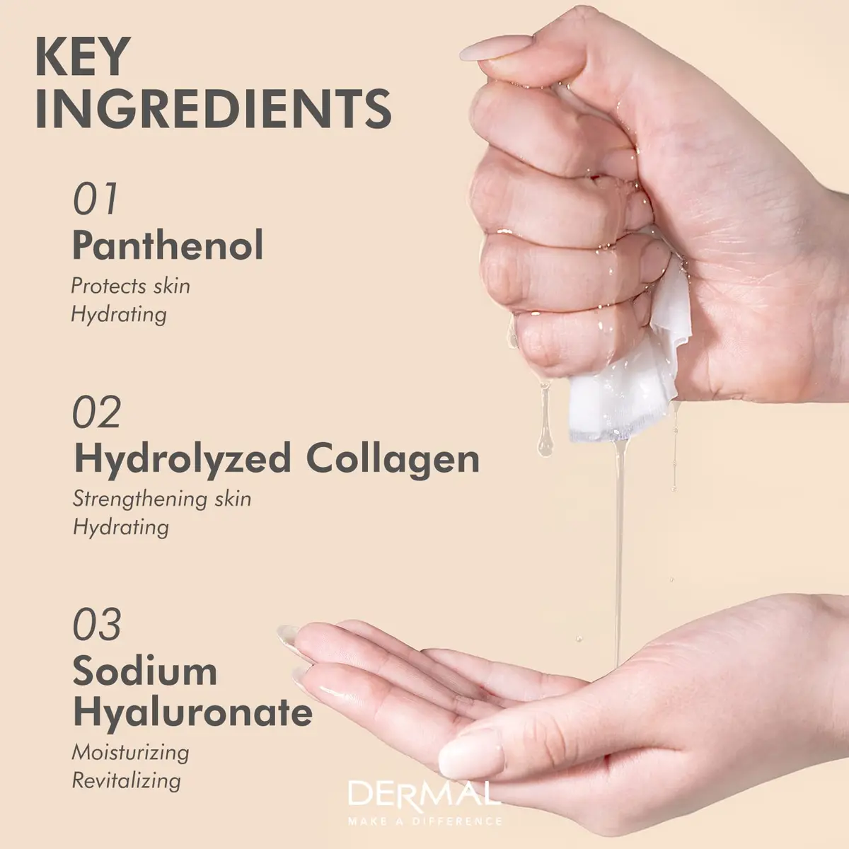 DERMAL 32 Collagen Korean Essence Sheet Mask Variety Pack, A+B Set (32 Count, 28.91ml Total) - view 6