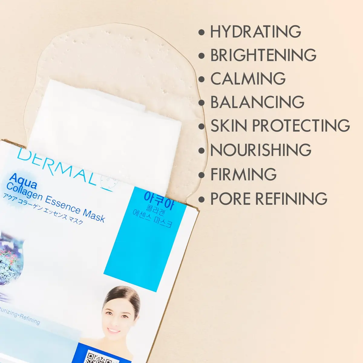 DERMAL 32 Collagen Korean Essence Sheet Mask Variety Pack, A+B Set (32 Count, 28.91ml Total) - view 4