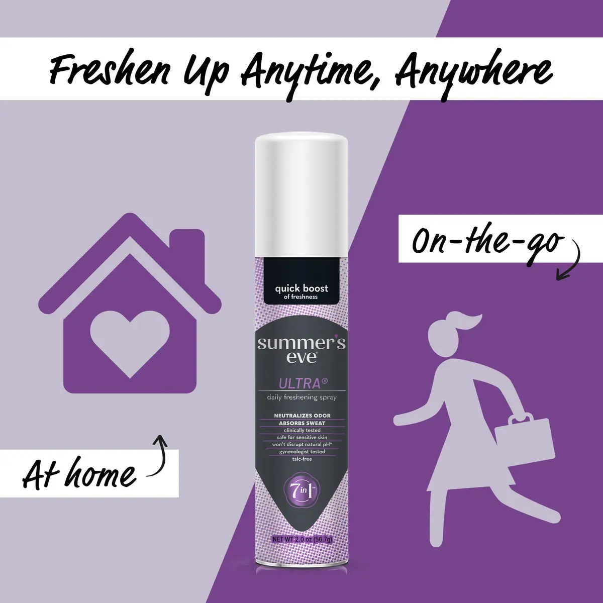 Summer's Eve Ultra Feminine Deodorant Spray 2 Oz (6 Fl Oz) | Gynecologist-Tested for Sensitive Skin - view 5