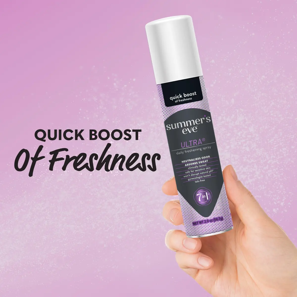 Summer's Eve Ultra Feminine Deodorant Spray 2 Oz (6 Fl Oz) | Gynecologist-Tested for Sensitive Skin - view 2