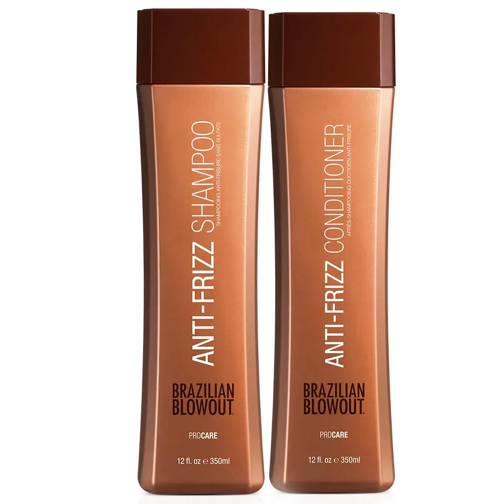 Brazilian Blowout Anti-Frizz Shampoo & Conditioner 12 Fl Oz | Paraben & Sulfate Free, Frizz Control - main product image